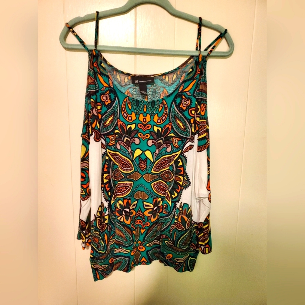 INC Cold Shoulder Blouse